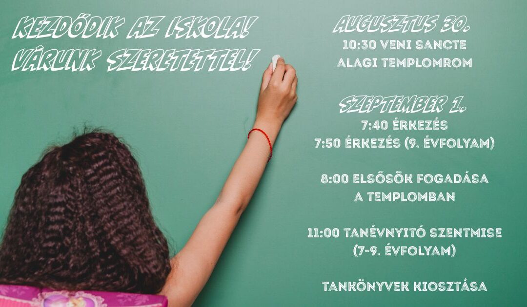 Iskolakezdés 2026-27