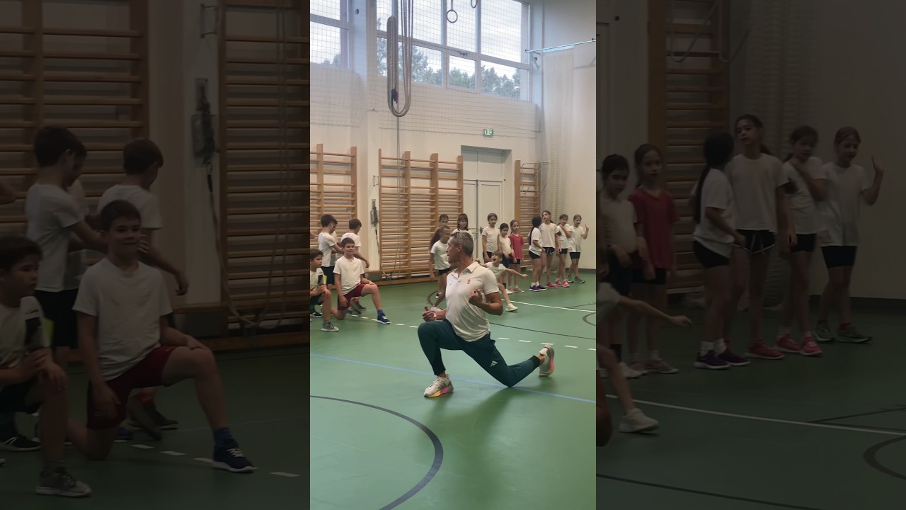 Rendhagyó és fergeteges hangulatú testnevelésóra Igaz Bálint edzővel